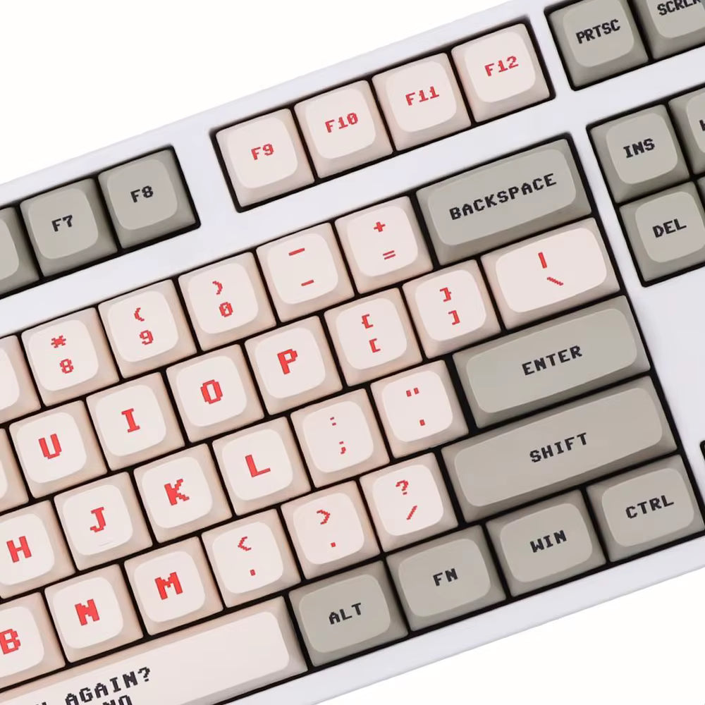 Anime retro keycaps red&white - 138 keys PBT XDA Profile