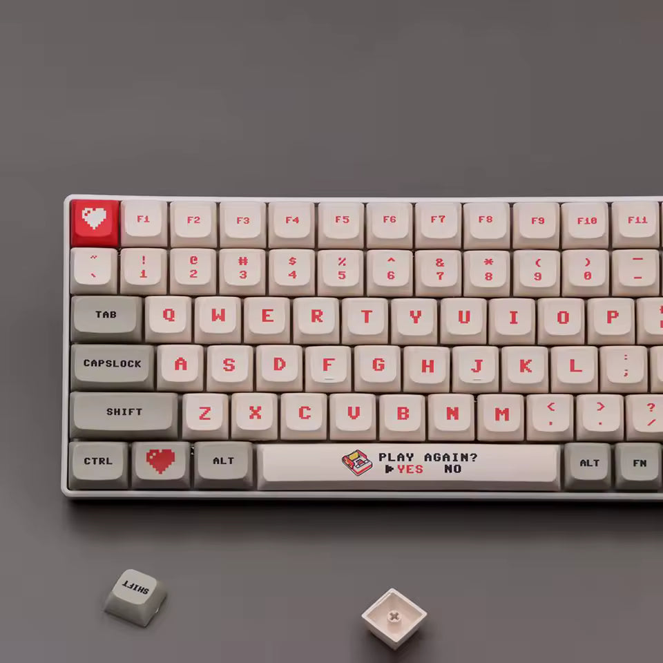 Anime retro keycaps red&white - 138 keys PBT XDA Profile