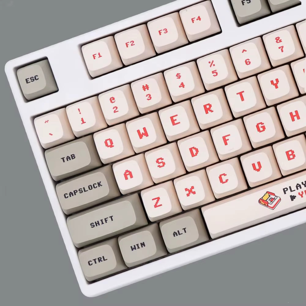 Anime retro keycaps red&white - 138 keys PBT XDA Profile