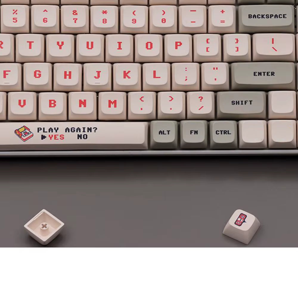 Anime retro keycaps red&white - 138 keys PBT XDA Profile
