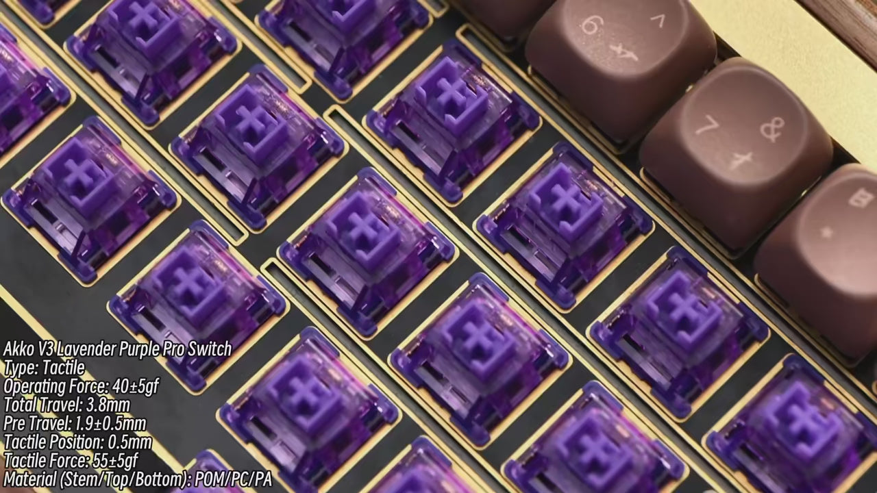 Akko V3 Pro – Lavender Purple Tactile 45pcs