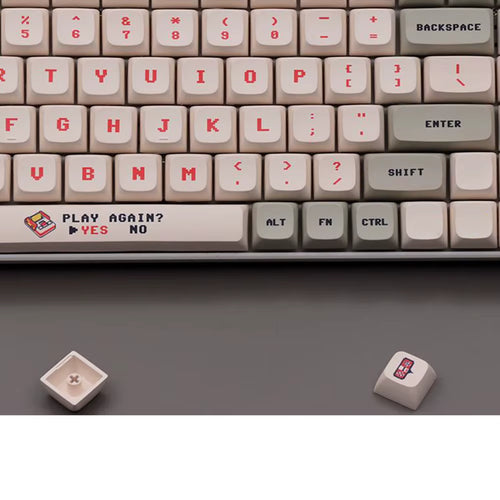 Anime retro keycaps red&white - 138 keys PBT XDA Profile